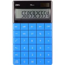 Калькулятор Deli 1589-3 (синий)