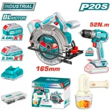 Total TOSLI240583 (циркулярка, шуруповерт, миксер, 2 АКБ)
