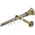 Карниз для штор Lm Decor Люксор 19мм 1р (антик, 3.0м)