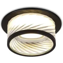 Точечный светильник Ambrella light TN1252 SBK/CL (черный песок/прозрачный)