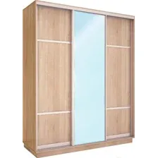 Шкаф-купе Евва 233 SS.02 АЭП ШК.3.01 (сонома/серебро)
