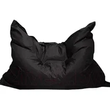 Кресло-мешок Kreslomeshki Подушка грета (XXXL, черный)