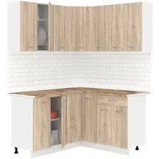 Готовая кухня Кортекс-мебель Корнелия Лира 1.5x1.5 (дуб сонома/мадрид)