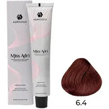 Крем-краска Adricoco Miss Adri 6.4 (100мл, темный блонд медный)