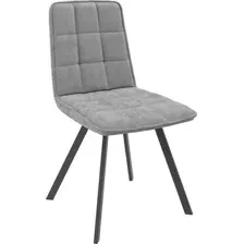 Стул Rom D b22 grey lux/черный