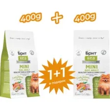 Сухой корм для собак Брит Mini Dog Adult Healthy Skin&Shiny Coat / 6010766 (400+400г)