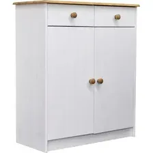 Комод Диприз Ром 2 двери 2 ящика Д 1349.1 (белый воск/антик)