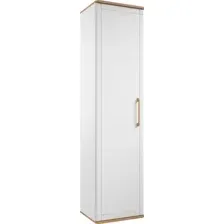Шкаф-пенал Modula Карпин INV01HS-1D-502/425/2014(02) (дуб натюрель/белый премиум)