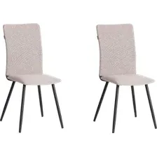 Стул TetChair La Rousse (рогожка, серый/черный, 2 шт)
