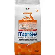 Сухой корм для собак Monge Speciality Line Monoprotein Puppy с уткой, рисом и картофелем (2.5 кг)