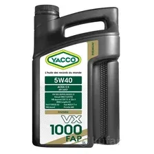Моторное масло синтетическое YACCO 5W-40, 5л YACCO YACCO5W40VX1000FAP5