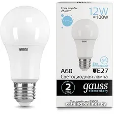 Светодиодная лампочка Gauss Elementary A60 E27 12Вт 1170lm 6500K 23232 (10 шт)