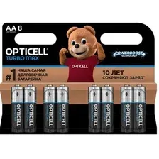 Батарейка Opticell Turbo Max AA LR06 BP8