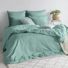 1.5-спальный комплект постельного белья Verossa Melange 1.5сп 50x70 775848 (Emerald)