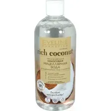 Мицеллярная вода Eveline Cosmetics Rich coconut Увлажняющая для лица глаз и губ (400мл)