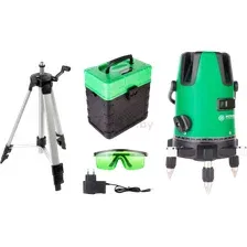 Лазерный уровень Instrumax Constructor 4D Green + штатив телескопический / IM0140_K