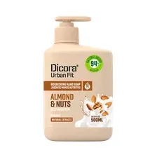 Мыло жидкое Dicora Almonds & Nuts с витамином В (500мл)