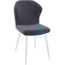 стул кухонный DikLine 239R White (велюр), B28 темно-серый