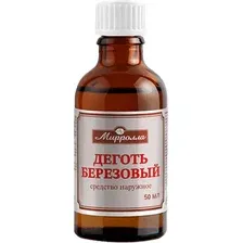 Масло косметическое Mirrolla Деготь березовый (50мл)