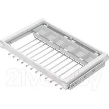 Вешалка выдвижная Starax S-6713-W (белый)