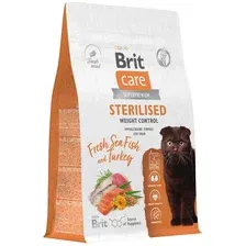 Сухой корм для кошек Brit Кеа Cat Sterilised Weight Control с рыбой и индейкой 400 г
