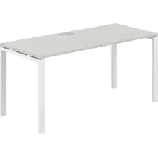 Офисный стол Norden 160х70х75 SG.206.SH.63.WH (белый/серый бархат)