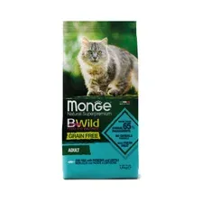 Сухой корм для кошек беззерновой MONGE Bwild Grain Free Holistic треска 1,5 кг (70012058)