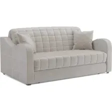 Диван Mebel-Ars Аккордеон Барон №4 НПБ 120x200 (бархат бежевый Star Velvet 6 Light Beige)