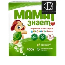 Мама знает средство для стирки детского белья, 400 г (с-про)