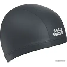 Шапочка для плавания Mad Wave Adult Lycra (серый)