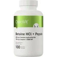Бетаин HCl + Пепсин, OstroVit, 100 капс