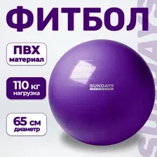 Фитбол гладкий Sundays Fitness IR97402-65 (фиолетовый)