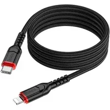 Кабель Hoco X59 USB Type-C - Lightning (1 м, черный)