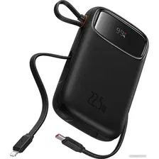 Внешний аккумулятор Baseus Qpow2 Dual-Cable Digital Display Fast Charge Power Bank 22.5W 10000mAh (черный)