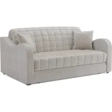 Диван Мебель-АРС Аккордеон Барон №4 ППУ 155x200 (бархат бежевый Star Velvet 6 Light Beige)