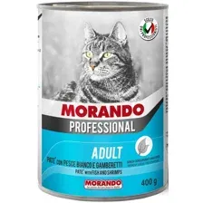 Консервированный корм для кошек Morando Professional паштет Fish &amp; Shrimps 400 г