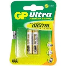 Комплект батареек GP Batteries Ultra LR3/AAA 24AU-CR2 (2шт)