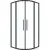 Душевой уголок Grossman Cosmo 100x100x195 301.K33.02.1010.21.00 (черный матовый/прозрачное стекло)
