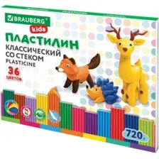 Пластилин BRAUBERG Kids Классический 106438 (36 цветов)