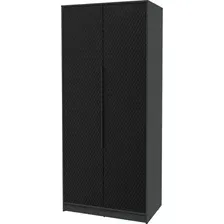 Шкаф распашной Интерлиния Концепт КТ-Ш2 Техно (антрацит/черный)