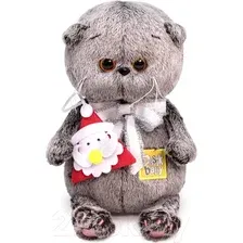 Мягкая игрушка Budi Basa Басик Baby с игрушкой Дед Мороз / BB-068
