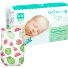 Подгузники Offspring NB 2-4 кг Арбузы (56 шт)