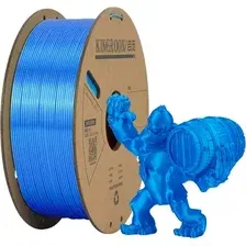 Пластик для 3D-печати Kingroon PLA Silk 1.75мм / NSC007 (1кг, голубой)