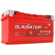 Автомобильный аккумулятор Gladiator EFB 110 R+ (110 А·ч)