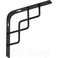 Полкодержатель Domax Square 150 CZ / 566001 (матовый черный)