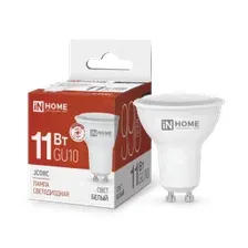 Светодиодная лампочка In Home LED-JCDRC-VC 11Вт 230В GU10 4000К 990Лм 4690612023489