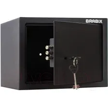 Мебельный сейф Brabix SF-230KL / 291146 (черный)
