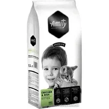 Сухой корм для кошек Amity Premium Chicken & Rice Kitten (для котят с курицей и рисом) 10 кг