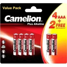 Комплект батареек Camelion LR03 BP4+2 Plus Alkaline / 14112