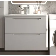 Symbolite Тумба под умывальник Марелла 60 Люкс Plus 2 ящика (подвесная, белый матовый)